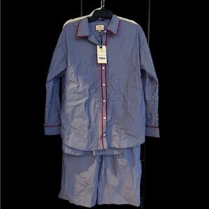 NWT Tuckernuck Striped Blue and Red Pajamas